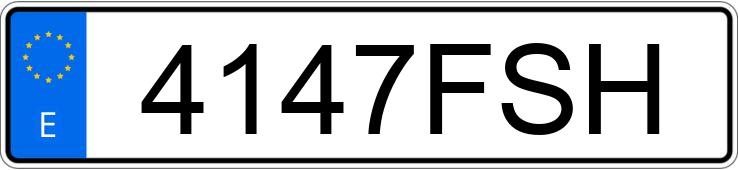 Numer rejestracyjny 4147FSH posiada BMW SERIE 1