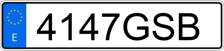 Il numero di registrazione 4147GSB ha PEUGEOT 207