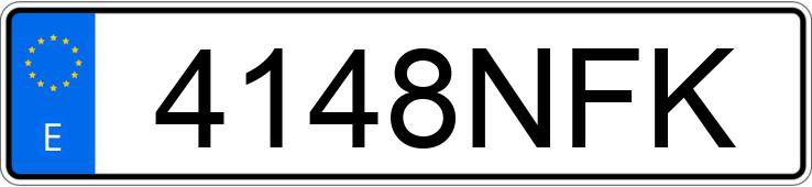 Numer rejestracyjny 4148NFK posiada MERCEDES E (212-207)