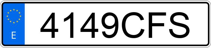 Numer rejestracyjny 4149CFS posiada OPEL ASTRA