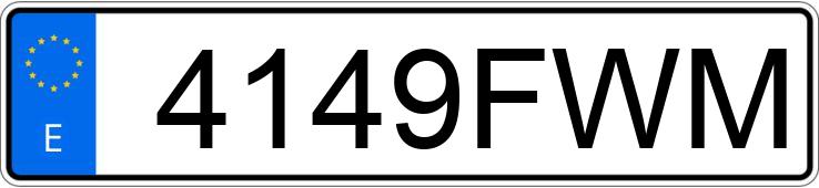 Numer rejestracyjny 4149FWM posiada SEAT ALTEA XL