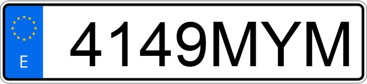 Die Registrierungsnummer 4149MYM hat CUPRA LEON