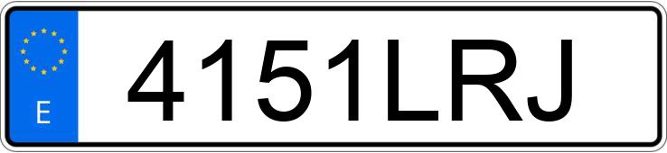 Numer rejestracyjny 4151LRJ posiada VOLKSWAGEN GOLF