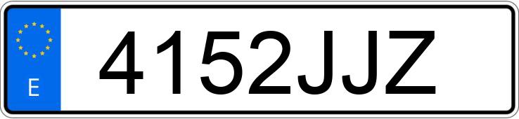 Numer rejestracyjny 4152JJZ posiada PEUGEOT PARTNER Numer rejestracyjny 4152JJZ posiada PEUGEOT PARTNER