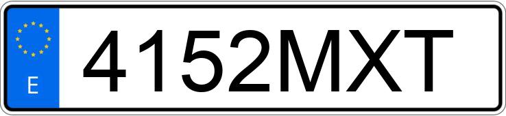Numer rejestracyjny 4152MXT posiada DODGE CHALLENGER