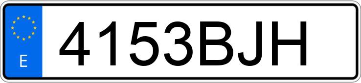 Numer rejestracyjny 4153BJH posiada RENAULT KANGOO