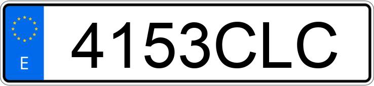 Numer rejestracyjny 4153CLC posiada PEUGEOT 206