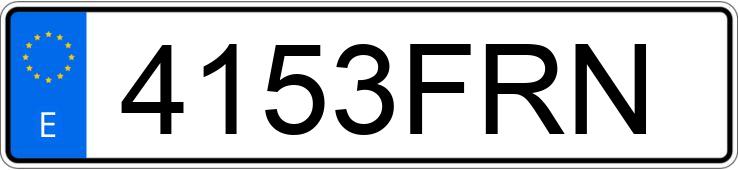 Numer rejestracyjny 4153FRN posiada FORD MONDEO