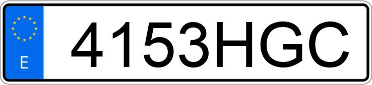 Numer rejestracyjny 4153HGC posiada SEAT LEON