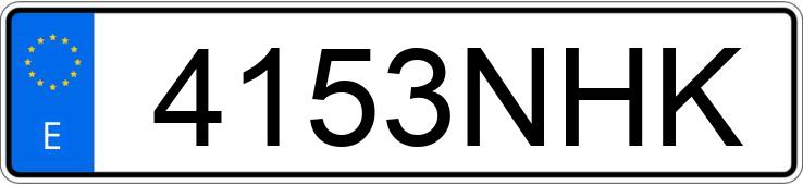 Numer rejestracyjny 4153NHK posiada BMW SERIE 3