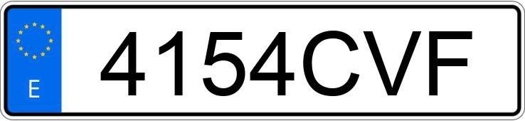 Numer rejestracyjny 4154CVF posiada RENAULT MEGANE
