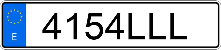 Numer rejestracyjny 4154LLL posiada FORD FIESTA