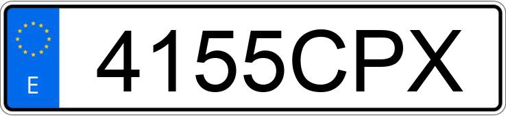O número de registro 4155CPX tem ALFA ROMEO 147