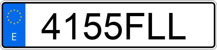 Numer rejestracyjny 4155FLL posiada RENAULT CLIO
