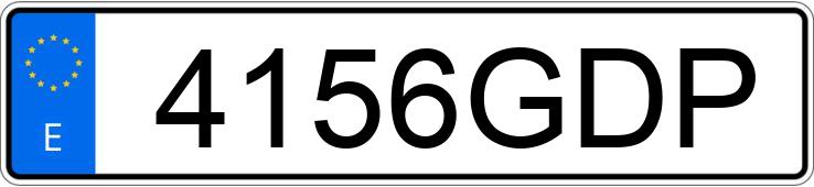 Numer rejestracyjny 4156GDP posiada AUDI A3
