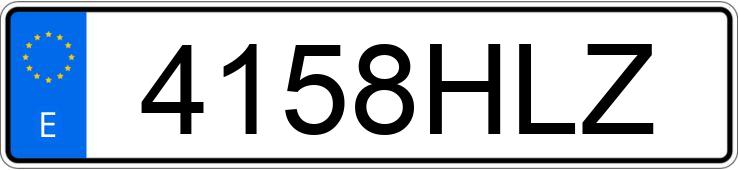 Numer rejestracyjny 4158HLZ posiada TOYOTA YARIS