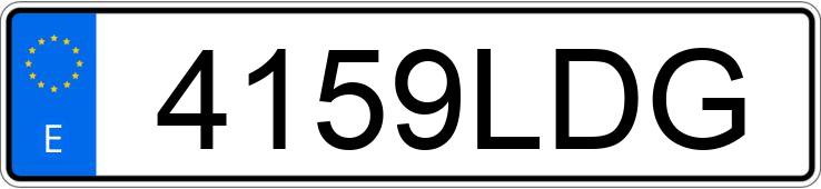 Numer rejestracyjny 4159LDG posiada BMW SERIE 1