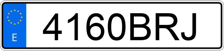 Numer rejestracyjny 4160BRJ posiada BMW SERIE 7