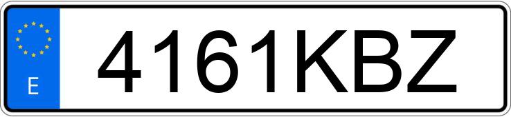 Numer rejestracyjny 4161KBZ posiada RENAULT TRAFIC