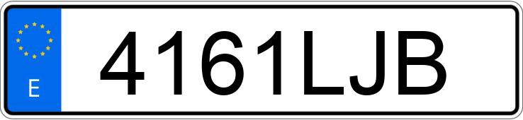 Numer rejestracyjny 4161LJB posiada AUDI A4