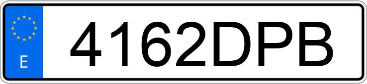 Die Registrierungsnummer 4162DPB hat SKODA OCTAVIA Die Registrierungsnummer 4162DPB hat SKODA OCTAVIA