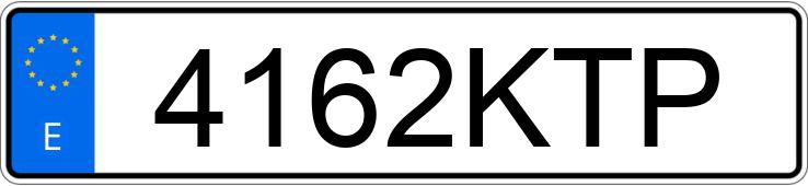 Numer rejestracyjny 4162KTP posiada CITROEN BERLINGO