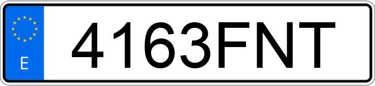 Numer rejestracyjny 4163FNT posiada BMW X3