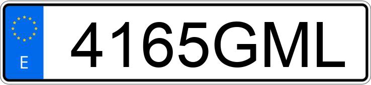 Numer rejestracyjny 4165GML posiada ABARTH 500