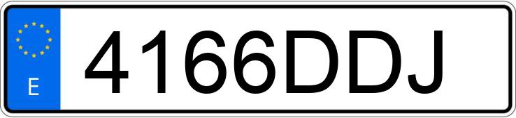 Numer rejestracyjny 4166DDJ posiada FORD TRANSIT CONNECT