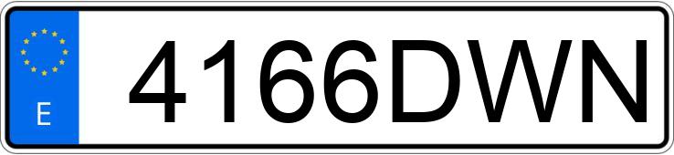 Numer rejestracyjny 4166DWN posiada BMW SERIE 3