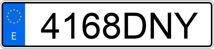 Numer rejestracyjny 4168DNY posiada CITROEN XSARA Numer rejestracyjny 4168DNY posiada CITROEN XSARA