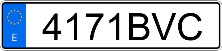 Numer rejestracyjny 4171BVC posiada CITROEN XSARA