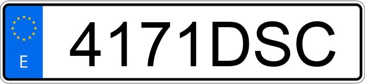 Numer rejestracyjny 4171DSC posiada NISSAN PATROL