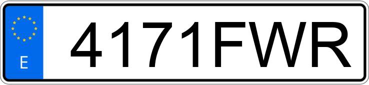 Numer rejestracyjny 4171FWR posiada VOLKSWAGEN TOUAREG