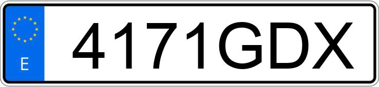 Numer rejestracyjny 4171GDX posiada SANTANA 300 Numer rejestracyjny 4171GDX posiada SANTANA 300