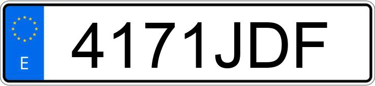 Numer rejestracyjny 4171JDF posiada MERCEDES CITAN