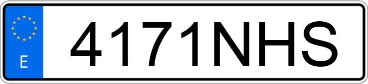 Numer rejestracyjny 4171NHS posiada TOYOTA YARIS