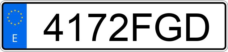 Numer rejestracyjny 4172FGD posiada FORD FOCUS
