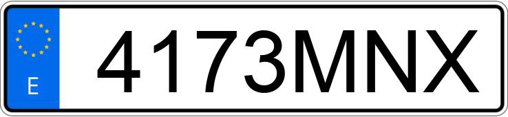 Numer rejestracyjny 4173MNX posiada HYUNDAI TUCSON