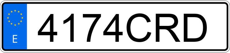 Numer rejestracyjny 4174CRD posiada TOYOTA COROLLA Numer rejestracyjny 4174CRD posiada TOYOTA COROLLA