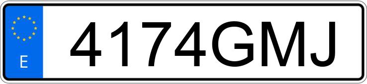 Numer rejestracyjny 4174GMJ posiada TOYOTA VERSO