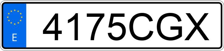 Numer rejestracyjny 4175CGX posiada SEAT IBIZA