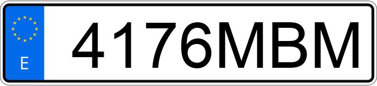 Numer rejestracyjny 4176MBM posiada PEUGEOT PARTNER