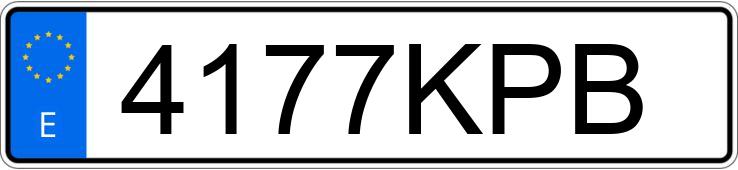 Numer rejestracyjny 4177KPB posiada RENAULT KANGOO