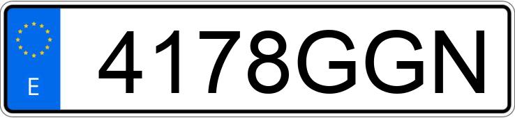 Numer rejestracyjny 4178GGN posiada SEAT LEON