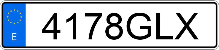 Numer rejestracyjny 4178GLX posiada VOLKSWAGEN GOLF