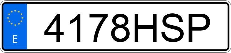 Numer rejestracyjny 4178HSP posiada FIAT PUNTO