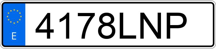 Numer rejestracyjny 4178LNP posiada FORD MUSTANG