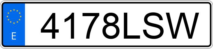 Numer rejestracyjny 4178LSW posiada DACIA DUSTER