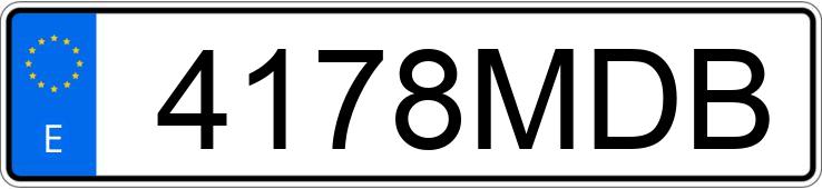Numer rejestracyjny 4178MDB posiada TOYOTA YARIS